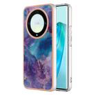 For Honor X9a / Magic5 Lite Electroplating Marble Dual-side IMD Phone Case(Purple 016) - 1