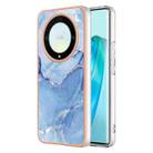 For Honor X9a / Magic5 Lite Electroplating Marble Dual-side IMD Phone Case(Blue 018) - 1