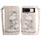 For Google Pixel 8 3D Colored Horizontal Flip Leather Phone Case(Squirrels) - 1