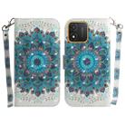 For Honor X5 3D Colored Horizontal Flip Leather Phone Case(Peacock Wreath) - 1