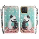 For Honor X5 3D Colored Horizontal Flip Leather Phone Case(Black White Cat) - 1