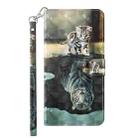 For Xiaomi Redmi Note 12 4G Global 3D Painting Pattern Flip Leather Phone Case(Cat Tiger) - 2
