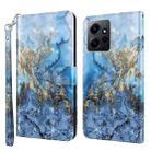 For Xiaomi Redmi Note 12 4G Global 3D Painting Pattern Flip Leather Phone Case(Milky Way) - 1