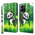 For Xiaomi Redmi Note 12 4G Global 3D Painting Pattern Flip Leather Phone Case(Bamboo Panda) - 1