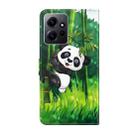 For Xiaomi Redmi Note 12 4G Global 3D Painting Pattern Flip Leather Phone Case(Bamboo Panda) - 3