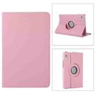 For Lenovo Tab M9 360 Degree Rotation Litchi Texture Tablet Leather Case with Holder(Pink) - 1