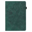 For Samsung Galaxy Tab S6 T860 Peacock Embossed Pattern Leather Tablet Case(Green) - 2
