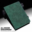 For Samsung Galaxy Tab S6 T860 Peacock Embossed Pattern Leather Tablet Case(Green) - 4
