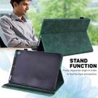 For Samsung Galaxy Tab S6 T860 Peacock Embossed Pattern Leather Tablet Case(Green) - 5