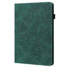 For Samsung Galaxy Tab S10 FE+ Peacock Embossed Pattern Leather Tablet Case(Green) - 2
