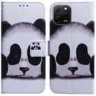 For Huawei nova Y61 / Enjoy 50z Coloured Drawing Flip Leather Phone Case(Panda) - 1