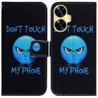 For Realme C55 Coloured Drawing Flip Leather Phone Case(Anger) - 1