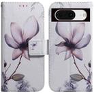 For Google Pixel 8 Coloured Drawing Flip Leather Phone Case(Magnolia) - 1