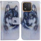 For Honor X5 Coloured Drawing Flip Leather Phone Case(White Wolf) - 1