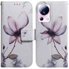 For Xiaomi 13 Lite / Civi 2 Coloured Drawing Flip Leather Phone Case(Magnolia) - 1