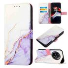 For OnePlus Ace 2 5G / 11R 5G PT003 Marble Pattern Flip Leather Phone Case(LS006) - 1