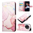 For OnePlus Ace 2 5G / 11R 5G PT003 Marble Pattern Flip Leather Phone Case(LS005) - 1