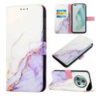 For Honor Magic5 Pro PT003 Marble Pattern Flip Leather Phone Case(LS006) - 1