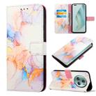 For Honor Magic5 Pro PT003 Marble Pattern Flip Leather Phone Case(LS004) - 1