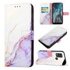 For Nokia C22 PT003 Marble Pattern Flip Leather Phone Case(LS006) - 1