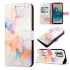 For Nokia G22 PT003 Marble Pattern Flip Leather Phone Case(LS004) - 1