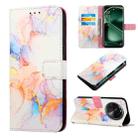 For OPPO Find X6 PT003 Marble Pattern Flip Leather Phone Case(LS004) - 1