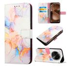 For OPPO Find X6 Pro PT003 Marble Pattern Flip Leather Phone Case(LS004) - 1