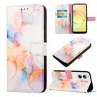 For Realme 10 4G PT003 Marble Pattern Flip Leather Phone Case(LS004) - 1