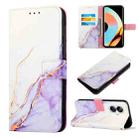 For Realme 10 Pro+ 5G PT003 Marble Pattern Flip Leather Phone Case(LS006) - 1