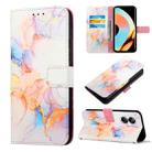 For Realme 10 Pro+ 5G PT003 Marble Pattern Flip Leather Phone Case(LS004) - 1