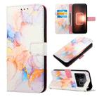 For Realme GT Neo 5 5G / GT3 PT003 Marble Pattern Flip Leather Phone Case(LS004) - 1