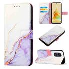 For OPPO Reno8 T 5G / A1 Pro 5G Global PT003 Marble Pattern Flip Leather Phone Case(LS006) - 1