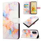 For OPPO Reno8 T 5G / A1 Pro 5G Global PT003 Marble Pattern Flip Leather Phone Case(LS004) - 1