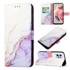 For Xiaomi Redmi Note 12 4G Global PT003 Marble Pattern Flip Leather Phone Case(LS006) - 1