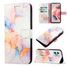 For Xiaomi Redmi Note 12 4G Global PT003 Marble Pattern Flip Leather Phone Case(LS004) - 1