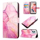 For Xiaomi Redmi Note 12 4G Global PT003 Marble Pattern Flip Leather Phone Case(LS001) - 1