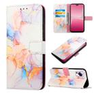 For Xiaomi 13 Lite 5G PT003 Marble Pattern Flip Leather Phone Case(LS004) - 1