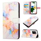 For Xiaomi Poco X5 Pro 5G PT003 Marble Pattern Flip Leather Phone Case(LS004) - 1