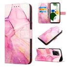 For Xiaomi Poco X5 Pro 5G PT003 Marble Pattern Flip Leather Phone Case(LS001) - 1