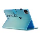 For iPad Pro 11 (2020) Colored Drawing Horizontal Flip Leather Tablet Case, with Sleep / Wake-up Function & Holder & Card Slo & Wallet(Smile) - 5