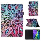 For iPad Pro 11 (2020) Colored Drawing Horizontal Flip Leather Tablet Case, with Sleep / Wake-up Function & Holder & Card Slo & Wallet(Spread Flower) - 1