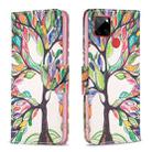 For Nokia C12 Colored Drawing Pattern Leather Phone Case(Tree Life) - 1