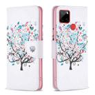 For Nokia C12 Colored Drawing Pattern Leather Phone Case(Tree) - 1