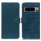 For Google Pixel 8 Pro Magnetic Crocodile Texture Leather Phone Case(Green) - 1