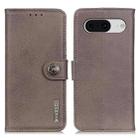 For Google Pixel 8 KHAZNEH Cowhide Texture Horizontal Flip Leather Phone Case(Khaki) - 1