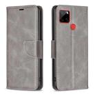 For Nokia C12 Lambskin Texture Pure Color Flip Leather Phone Case(Grey) - 1