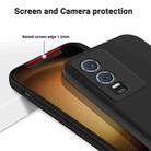 For vivo Y76 5G / Y76s Pure Color Liquid Silicone Shockproof Phone Case(Black) - 4