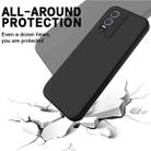 For vivo Y76 5G / Y76s Pure Color Liquid Silicone Shockproof Phone Case(Black) - 5