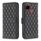 For Nokia C12 Diamond Lattice Wallet Flip Leather Phone Case(Black) - 1