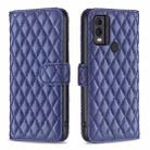 For Nokia C22 Diamond Lattice Wallet Flip Leather Phone Case(Blue) - 1